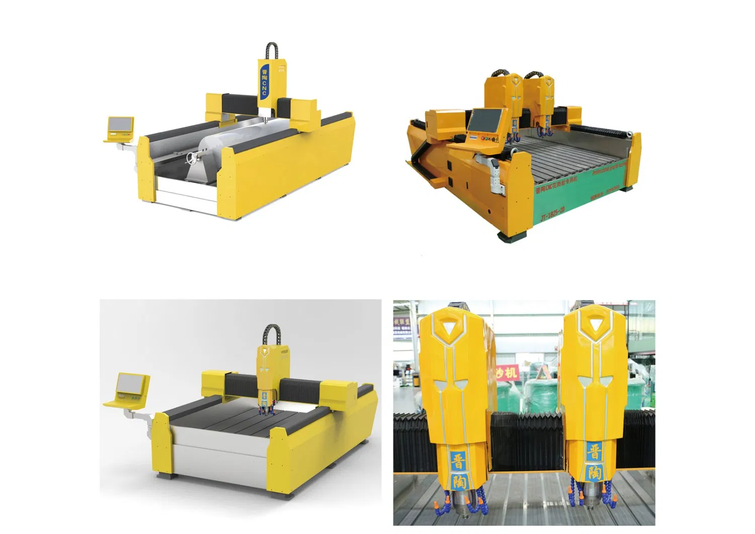 Dafon Double Head Stone Carving CNC Router for Marble/Granite/Gravestone/Counter/Washbasin/Tile/Basalt